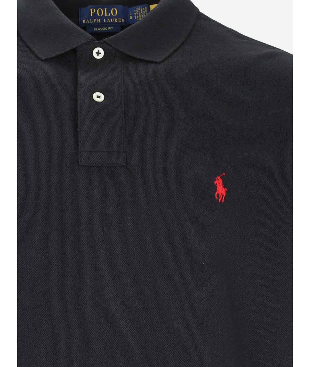 POLO RALPH LAUREN Черная хлопковая футболка, фото 3