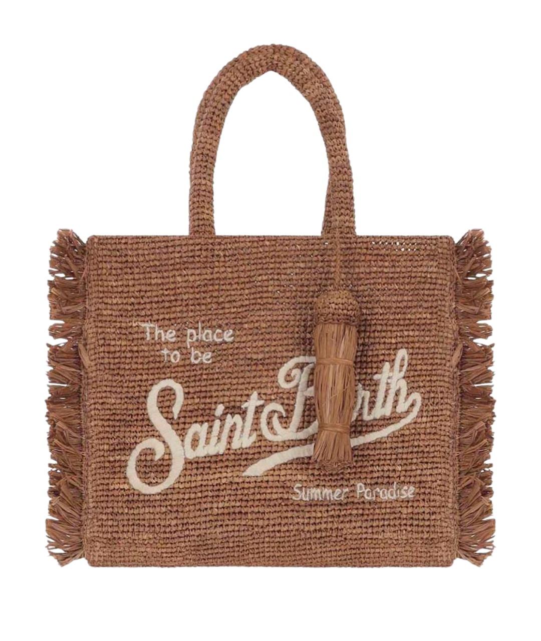 MC2 SAINT BARTH Коричневая пляжная сумка, фото 1