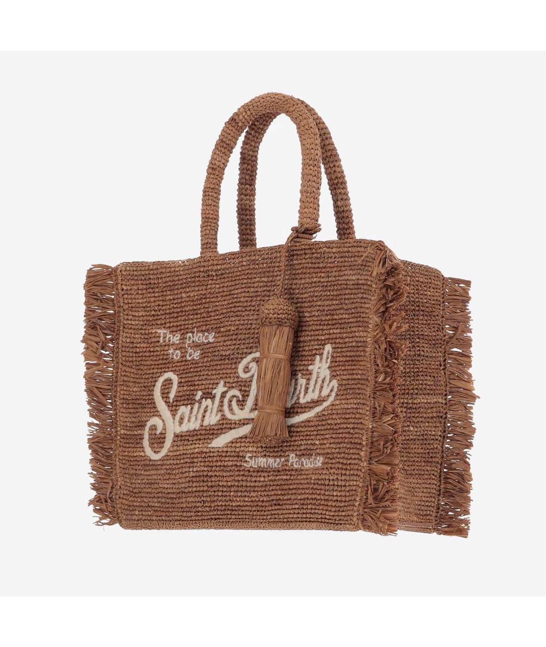 MC2 SAINT BARTH Коричневая пляжная сумка, фото 2