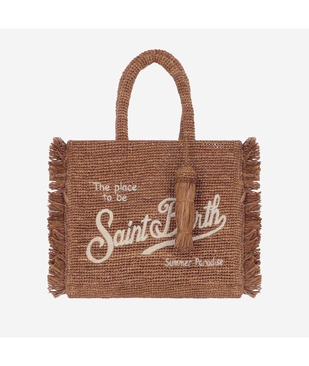MC2 SAINT BARTH Коричневая пляжная сумка, фото 5