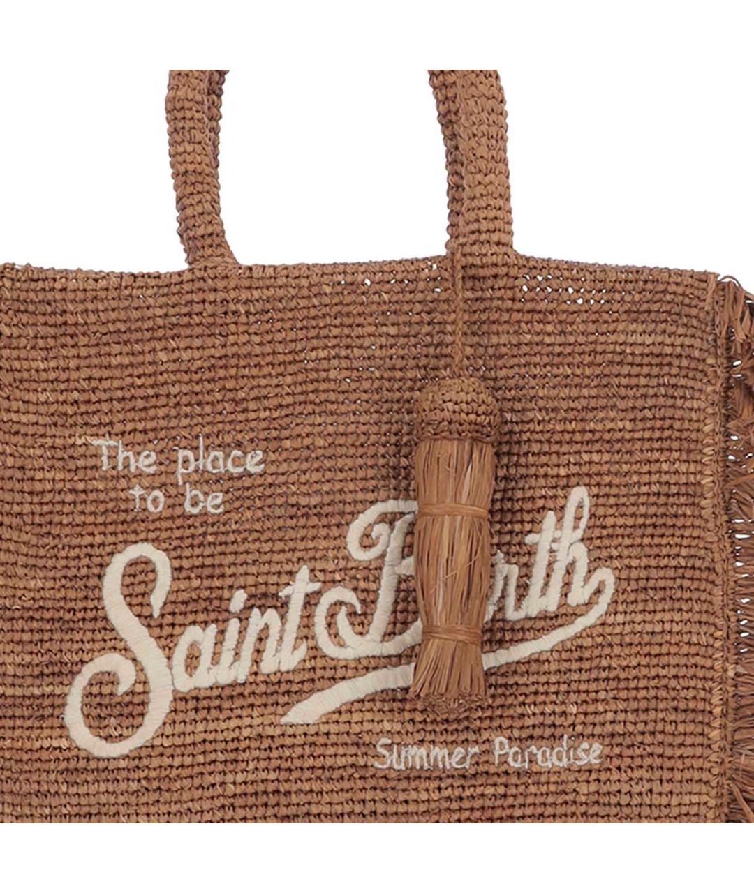 MC2 SAINT BARTH Коричневая пляжная сумка, фото 4