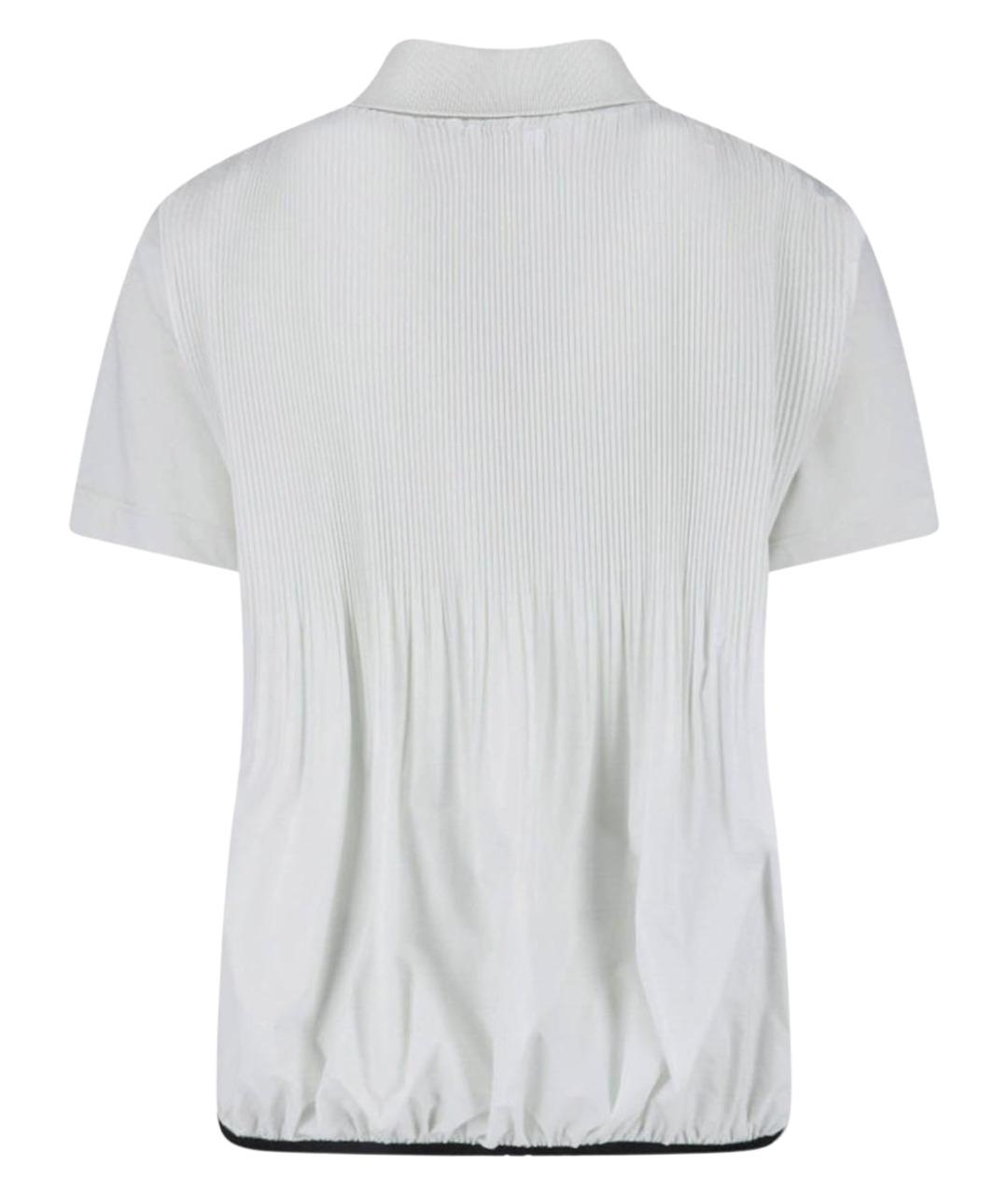 MONCLER Белая хлопковая футболка, фото 2