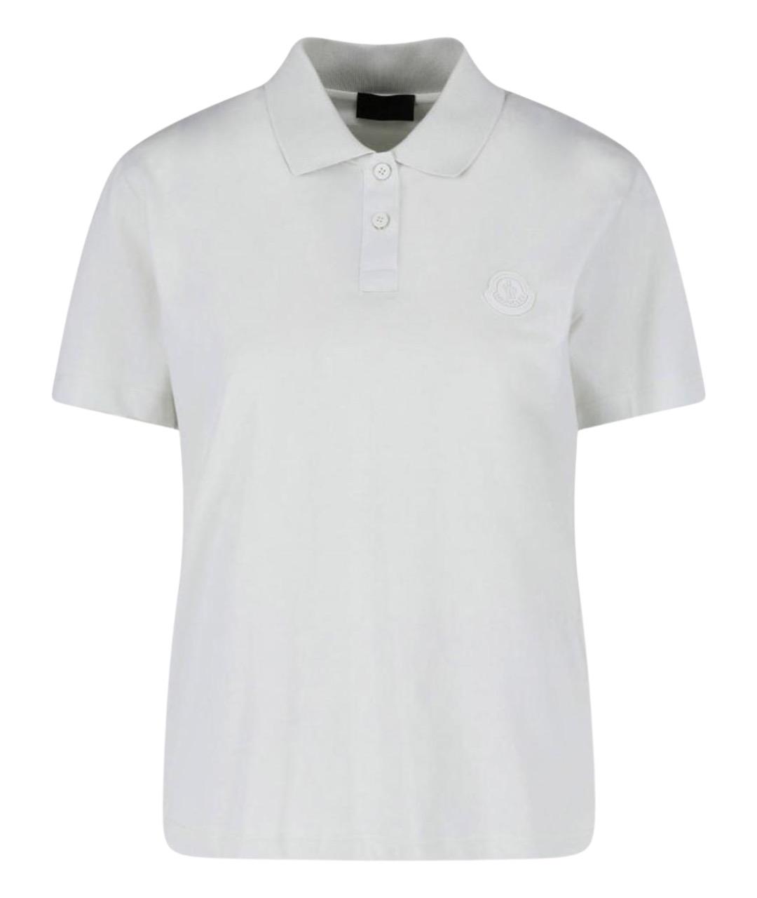 MONCLER Белая хлопковая футболка, фото 1