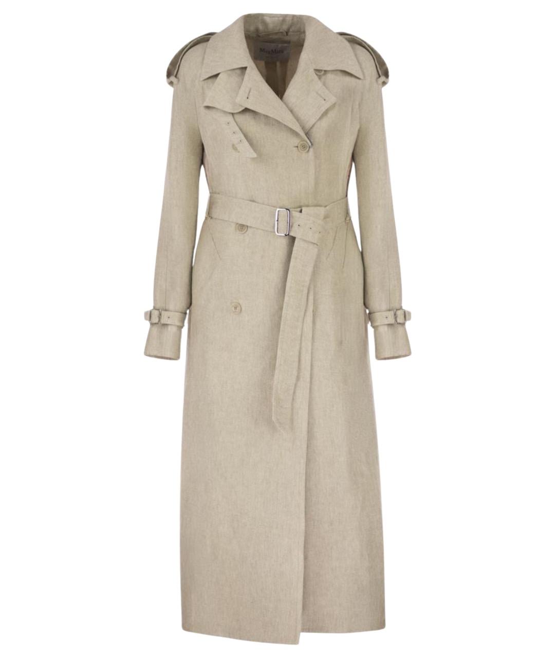 MAX MARA Бежевый тренч/плащ, фото 1