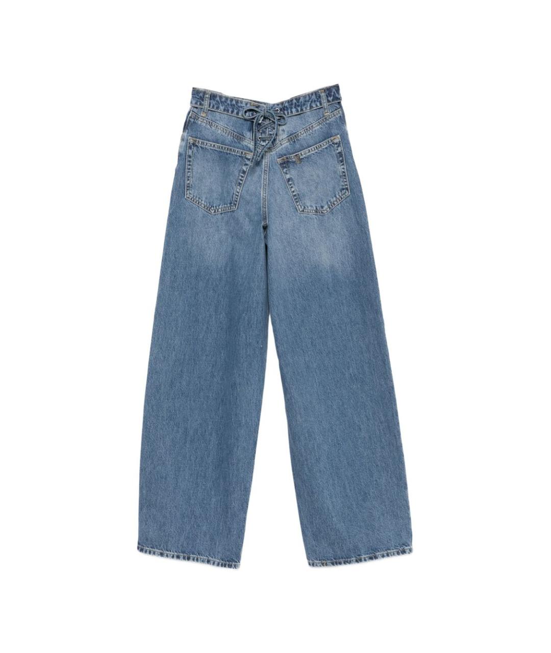 LIU JO Синие хлопковые прямые джинсы, фото 2