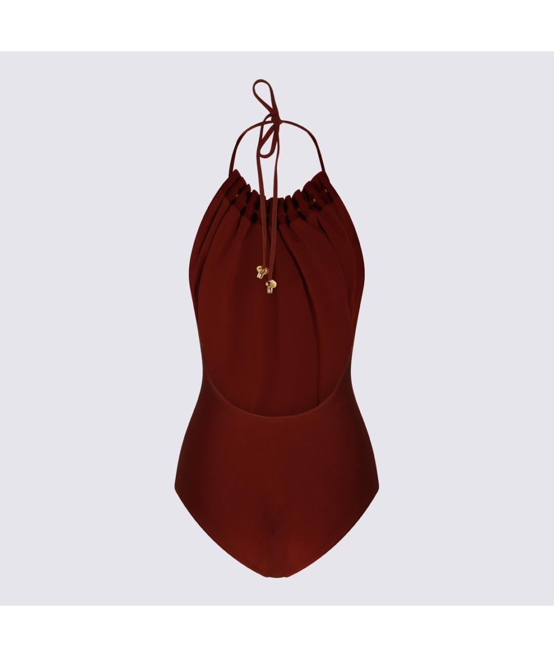 ZIMMERMANN Бордовый полиамидовый купальник, фото 2