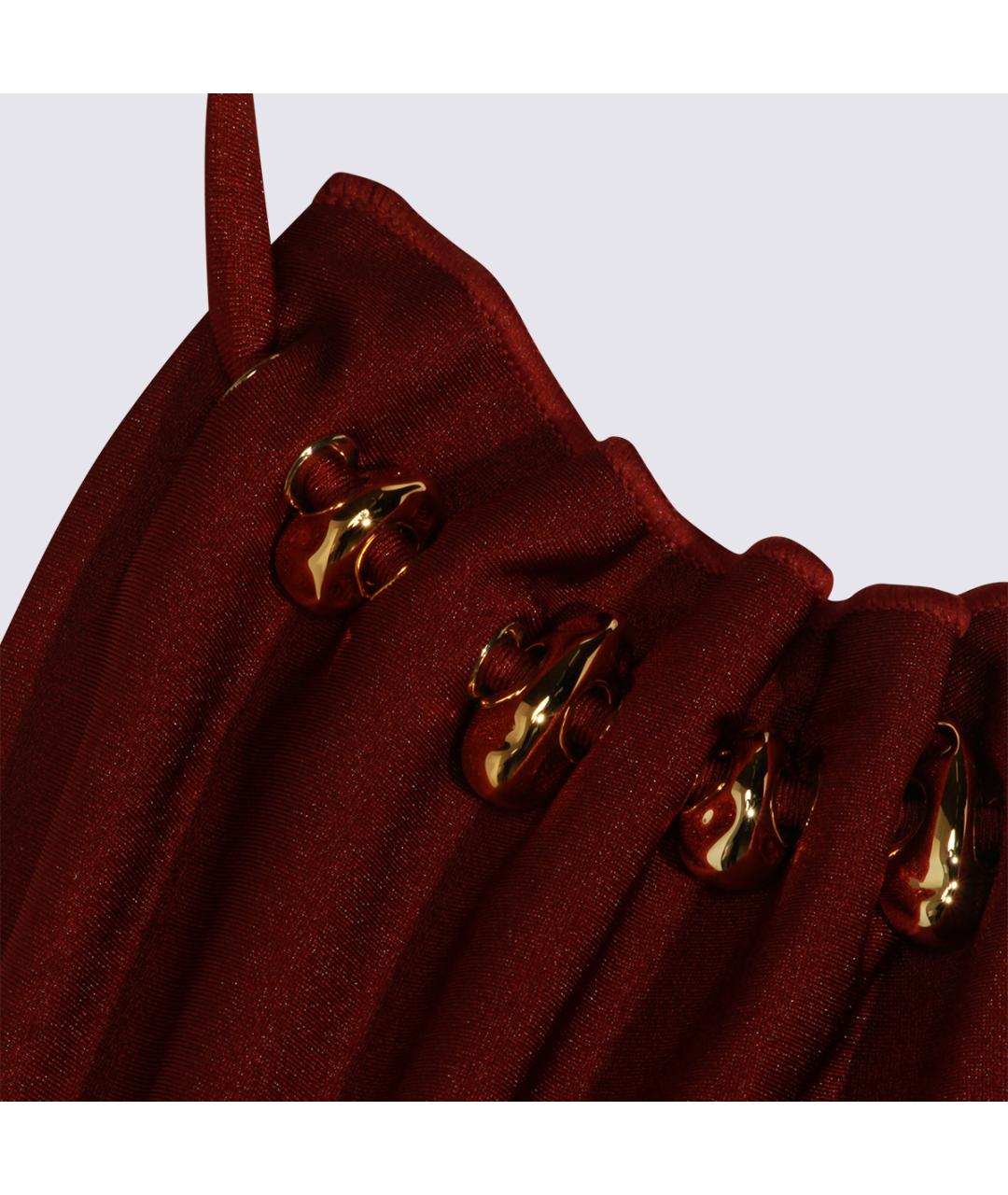 ZIMMERMANN Бордовый полиамидовый купальник, фото 3