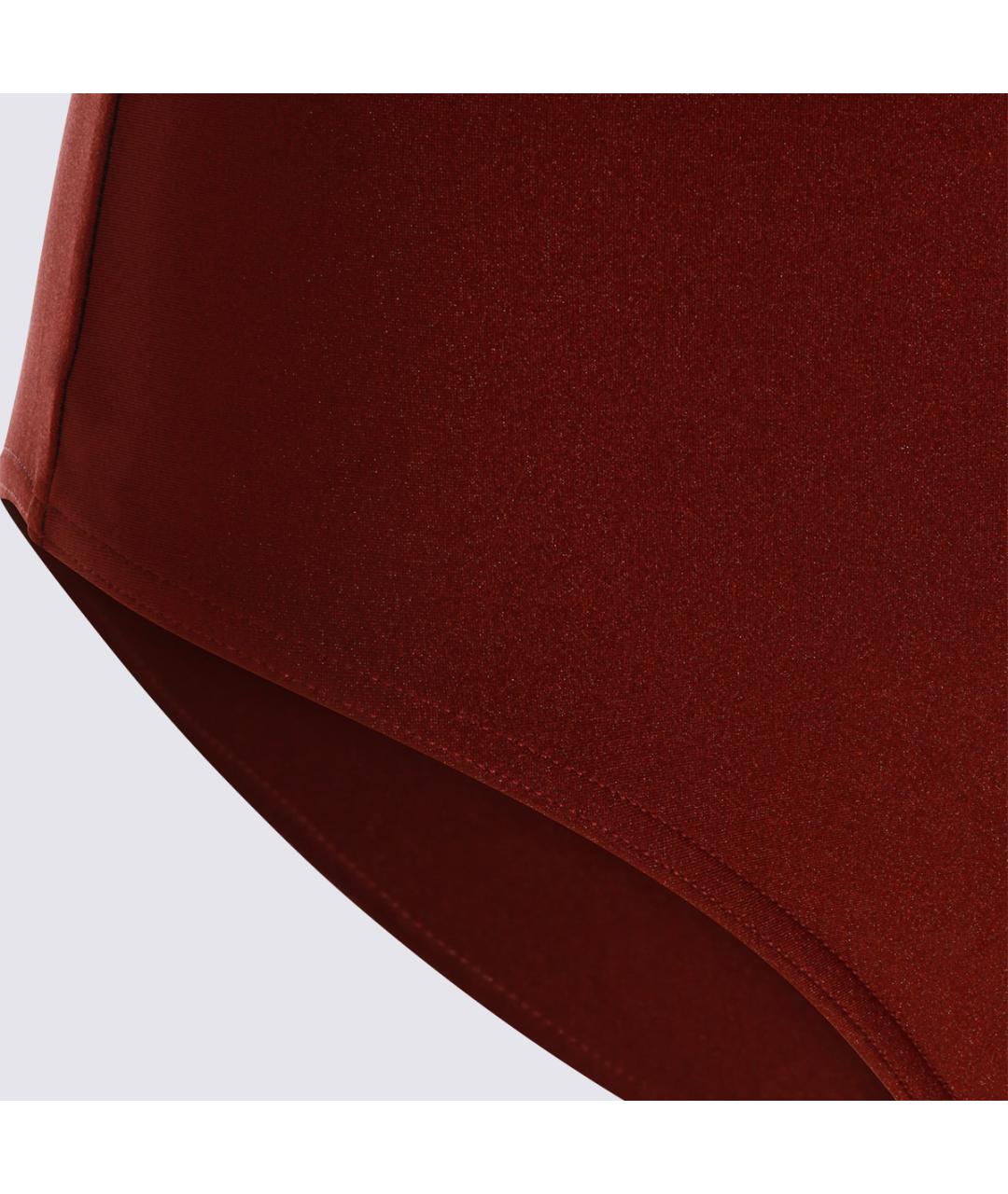 ZIMMERMANN Бордовый полиамидовый купальник, фото 4