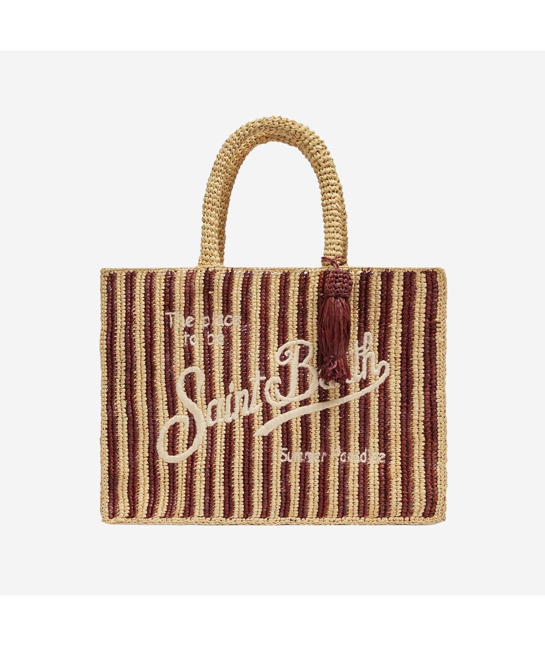 MC2 SAINT BARTH Мульти пелетеная сумка тоут, фото 4