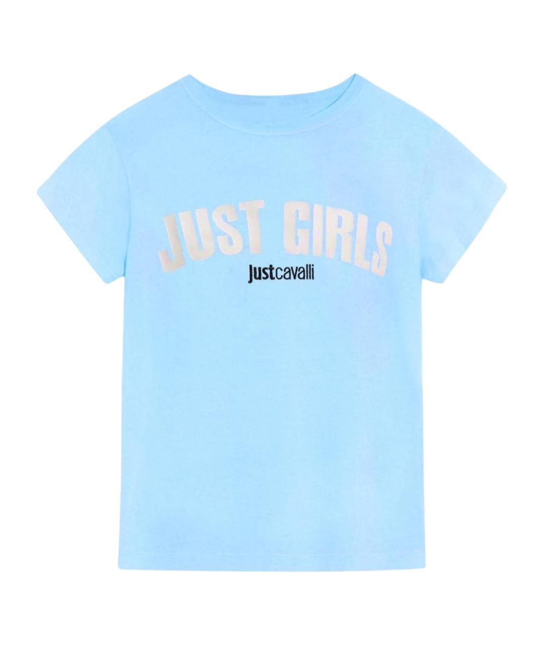 JUST CAVALLI Голубая футболка, фото 1