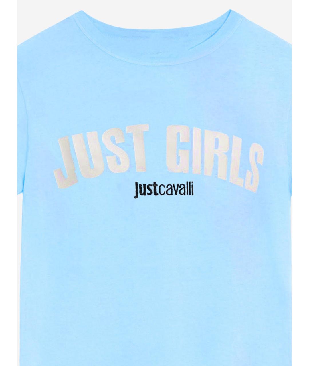 JUST CAVALLI Голубая футболка, фото 3