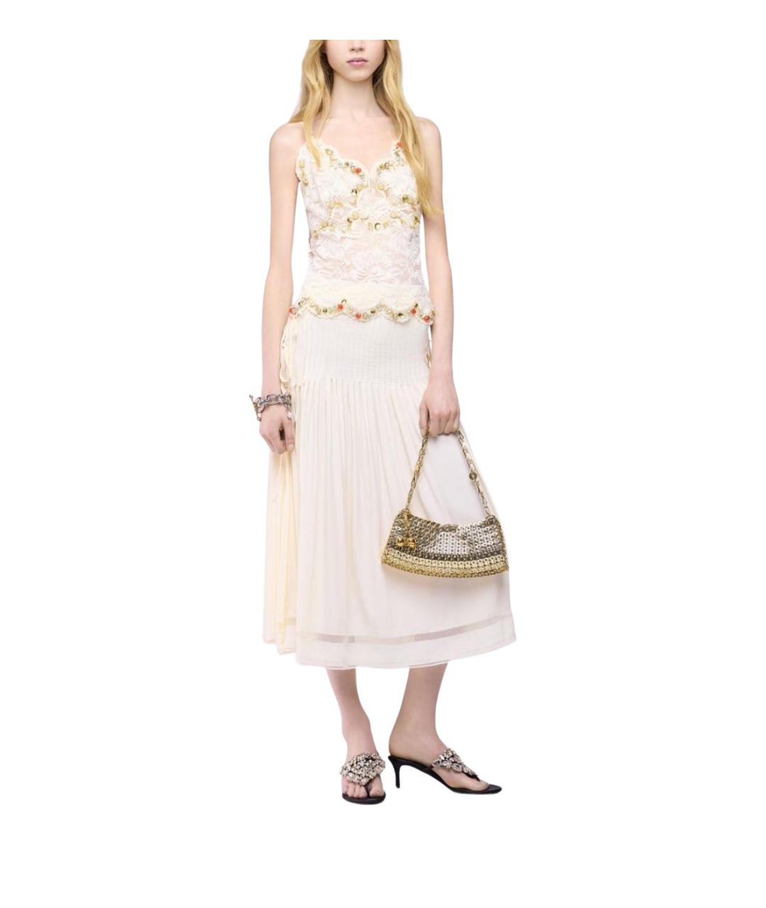 PACO RABANNE Золотая сумка тоут, фото 5