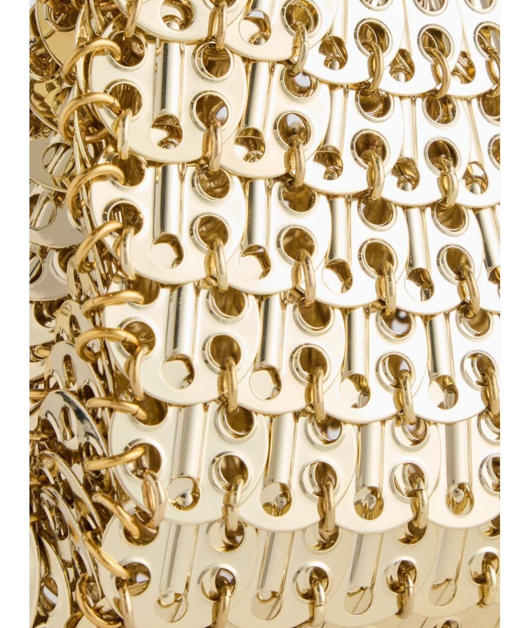 PACO RABANNE Золотая сумка тоут, фото 2