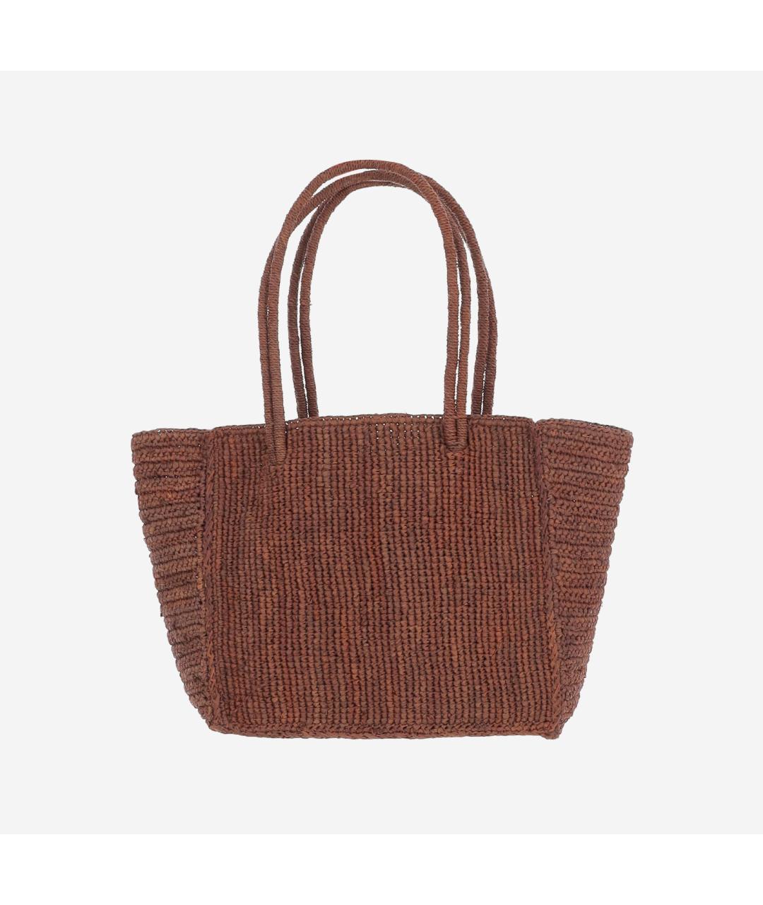 MC2 SAINT BARTH Коричневая пелетеная пляжная сумка, фото 3
