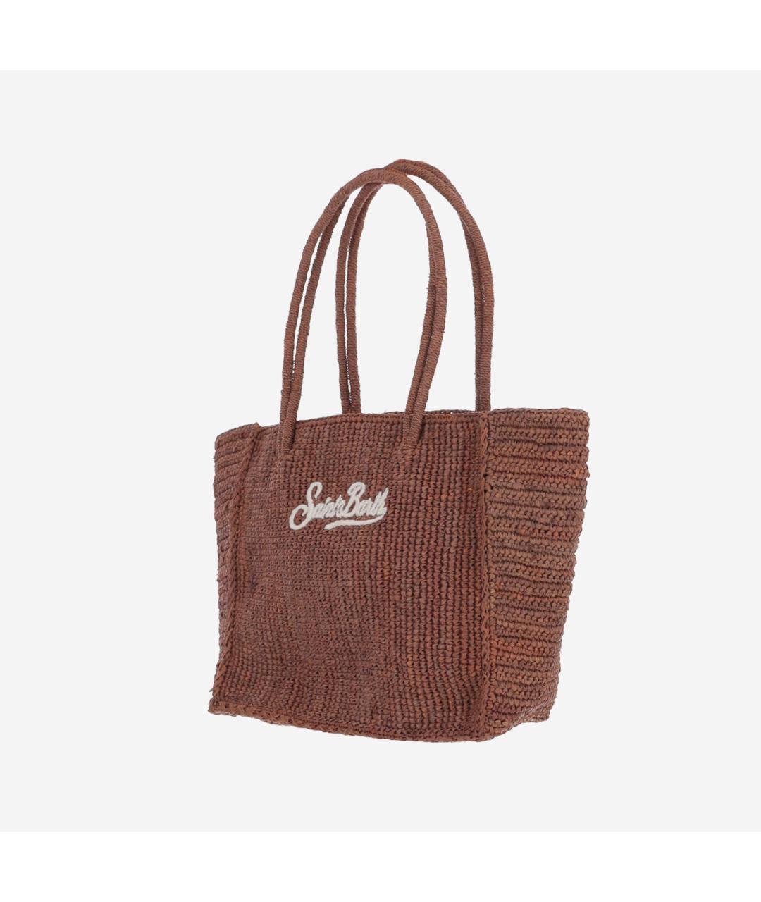 MC2 SAINT BARTH Коричневая пелетеная пляжная сумка, фото 2
