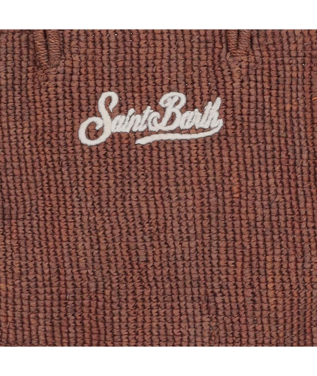 MC2 SAINT BARTH Коричневая пелетеная пляжная сумка, фото 4