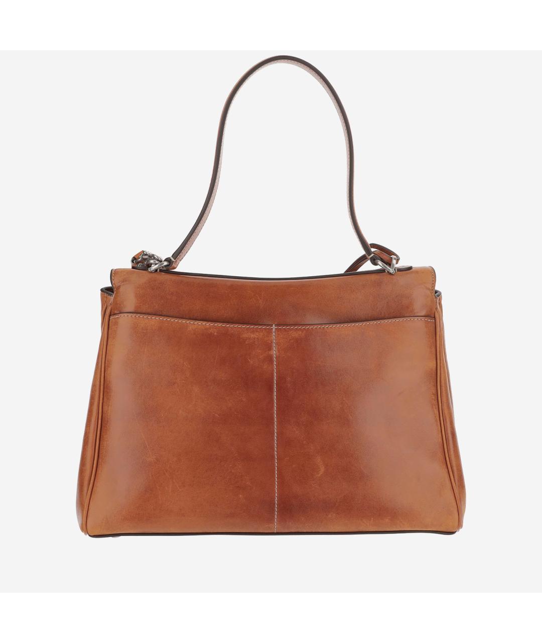 BALENCIAGA Коричневая кожаная сумка тоут, фото 4