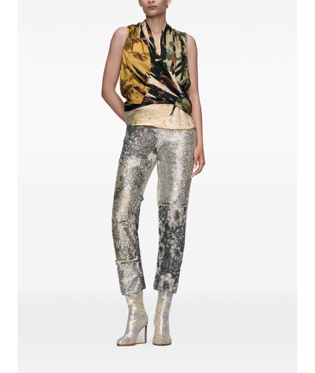 MAISON MARGIELA Полиэстеровые прямые брюки, фото 2