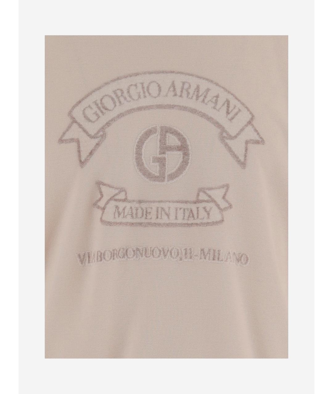 GIORGIO ARMANI Бежевая футболка, фото 3