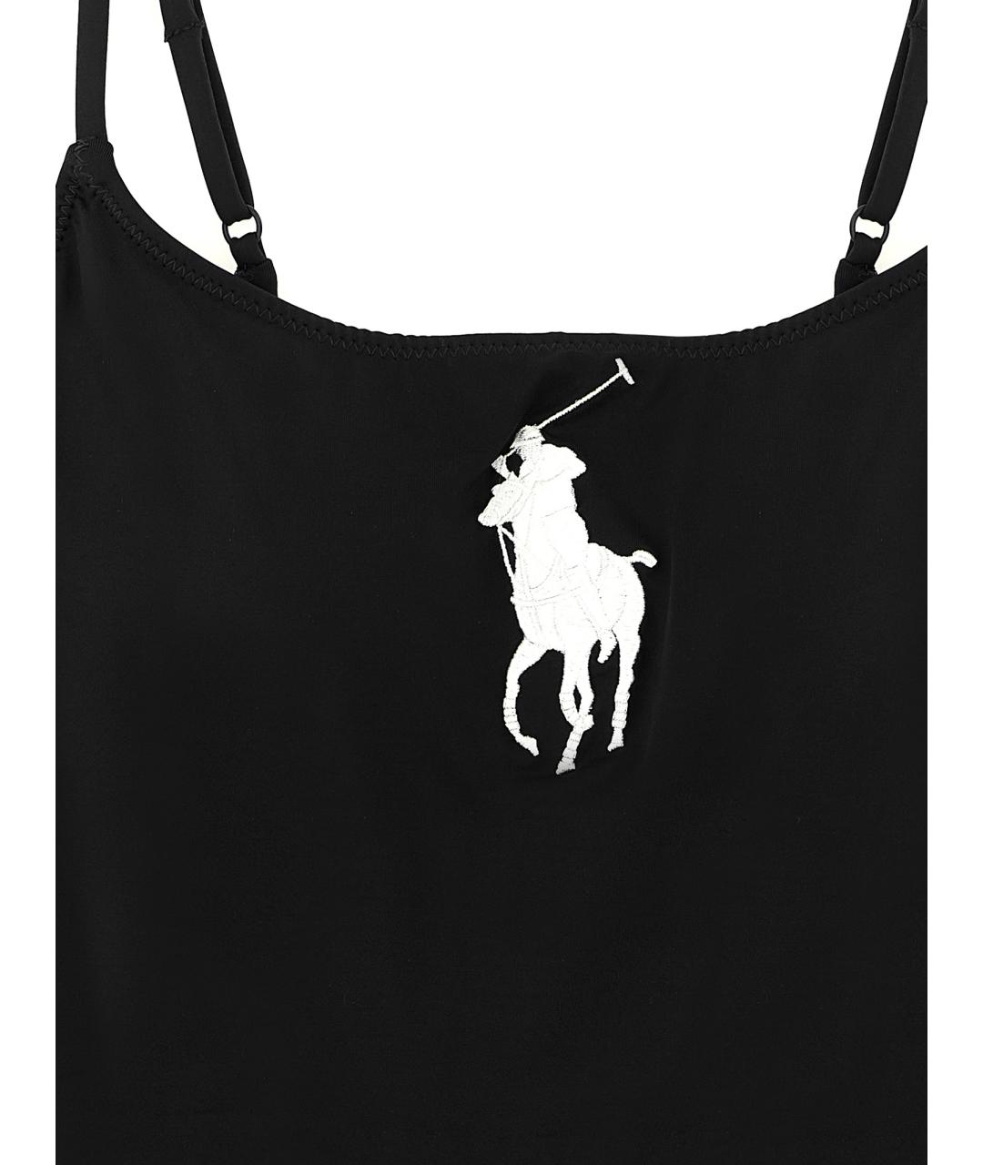 POLO RALPH LAUREN Черный полиамидовый купальник, фото 3