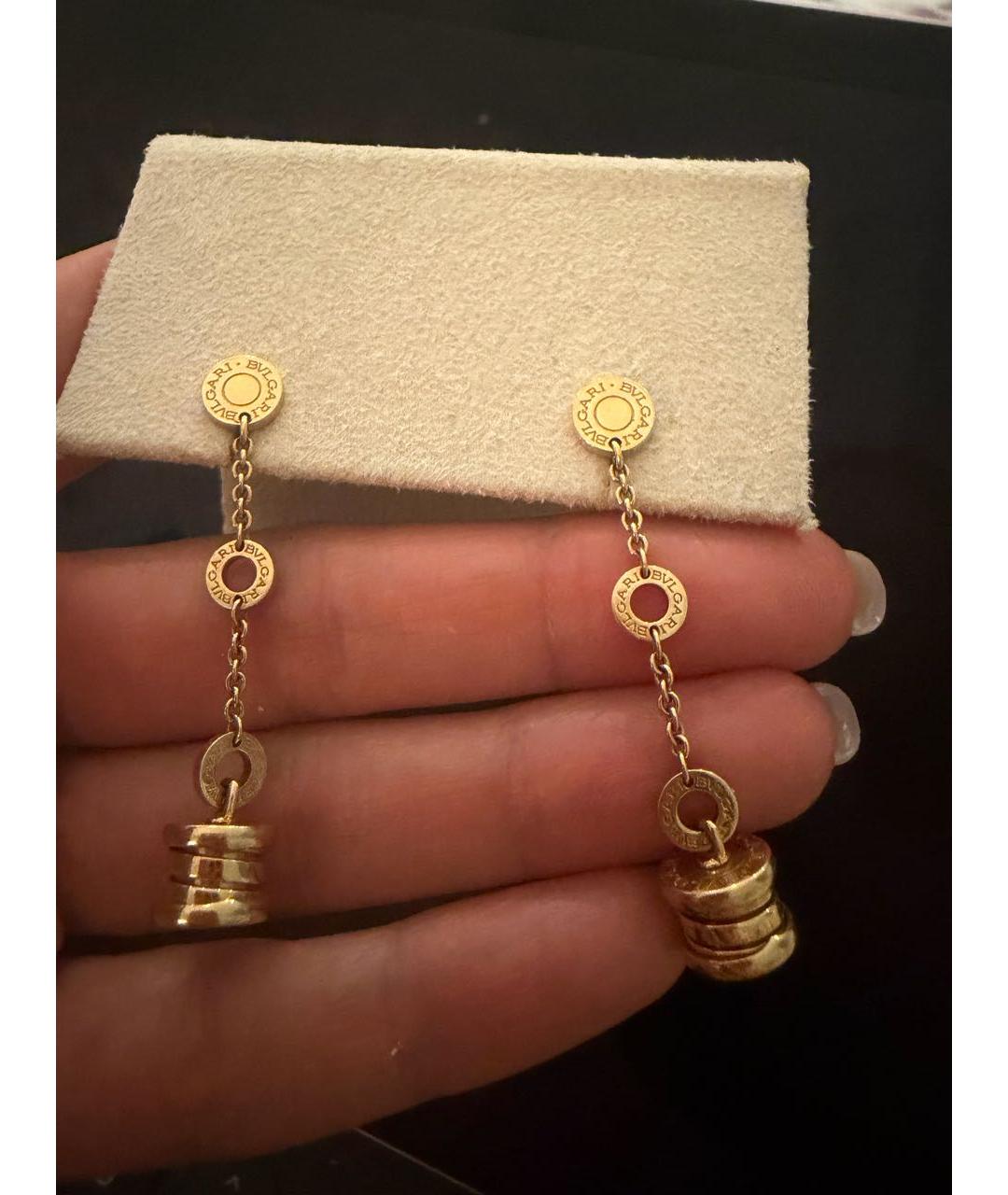 BVLGARI Золотые серьги из желтого золота, фото 2