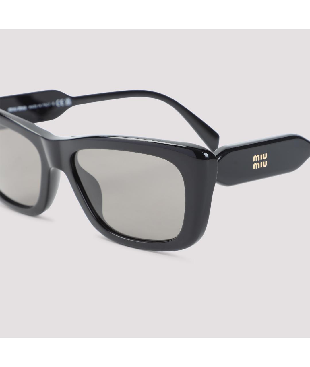 MIU MIU Черные солнцезащитные очки, фото 4
