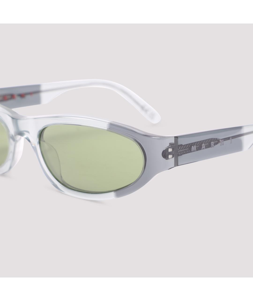 MARNI Серые пластиковые солнцезащитные очки, фото 4