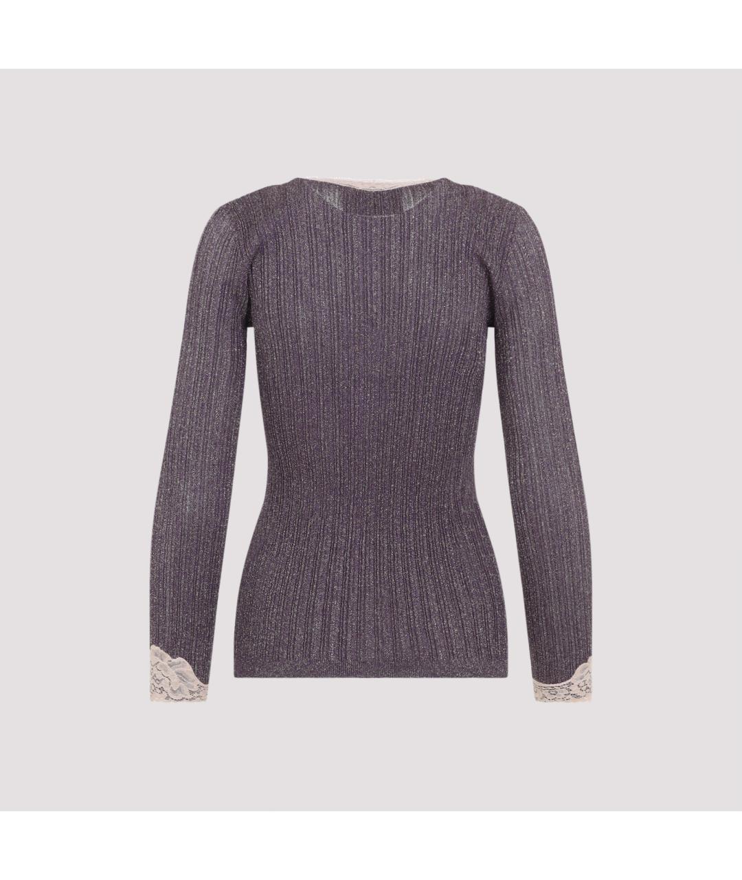 VALENTINO Фиолетовый вискозный кардиган, фото 2