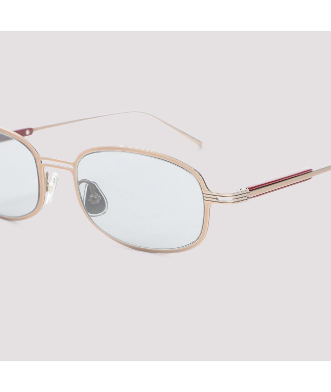 BRUNELLO CUCINELLI Розовые металлические солнцезащитные очки, фото 4