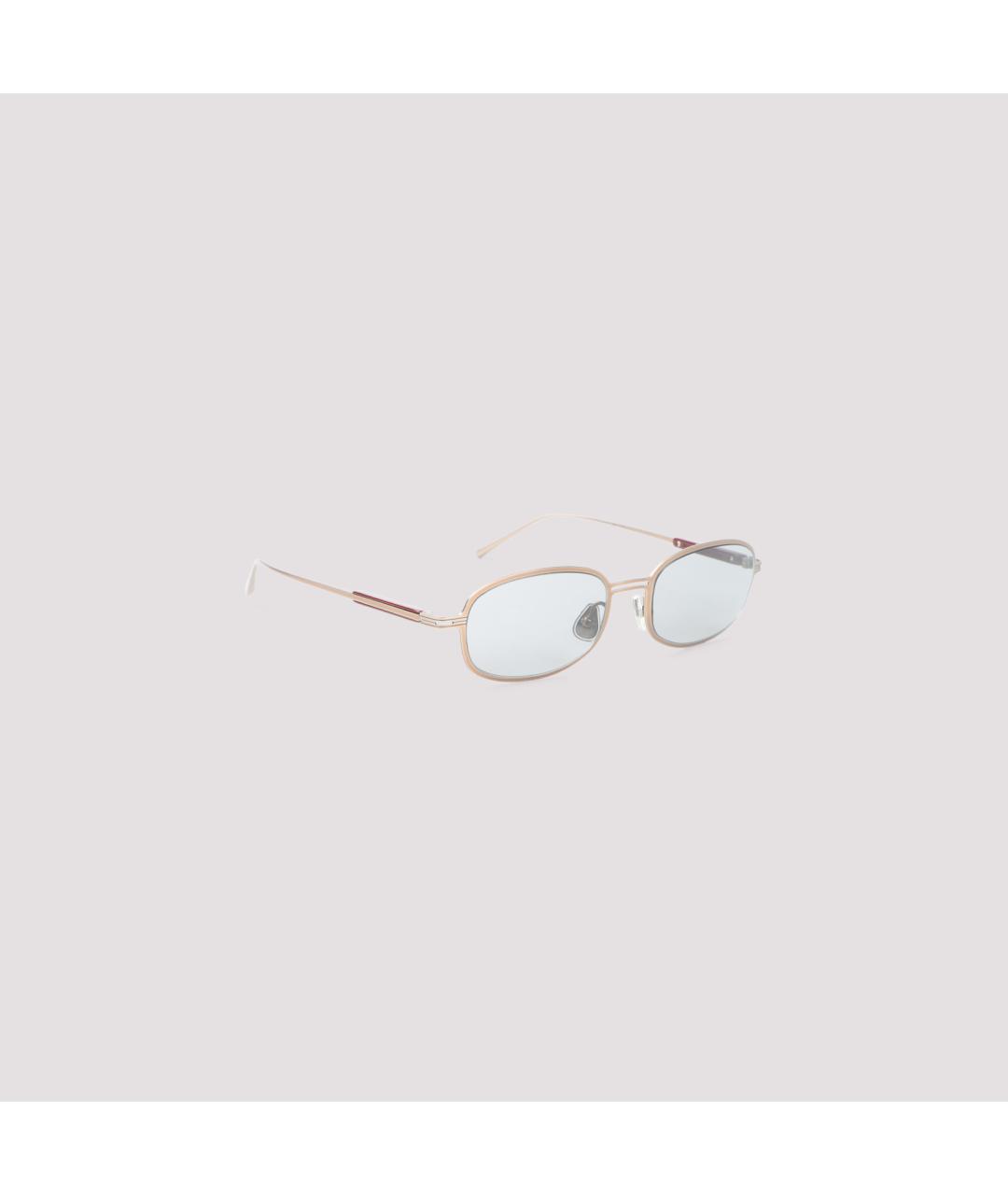 BRUNELLO CUCINELLI Розовые металлические солнцезащитные очки, фото 2