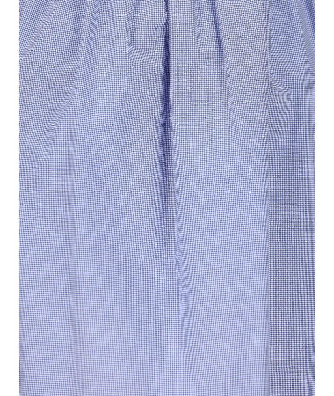 MIU MIU Синяя хлопковая юбка миди, фото 4