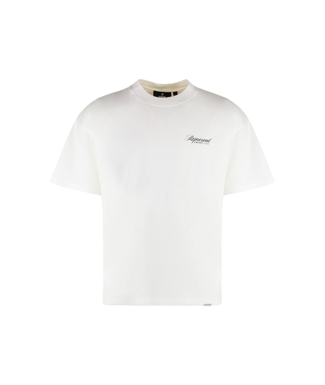 REPRESENT Белая хлопковая футболка, фото 6