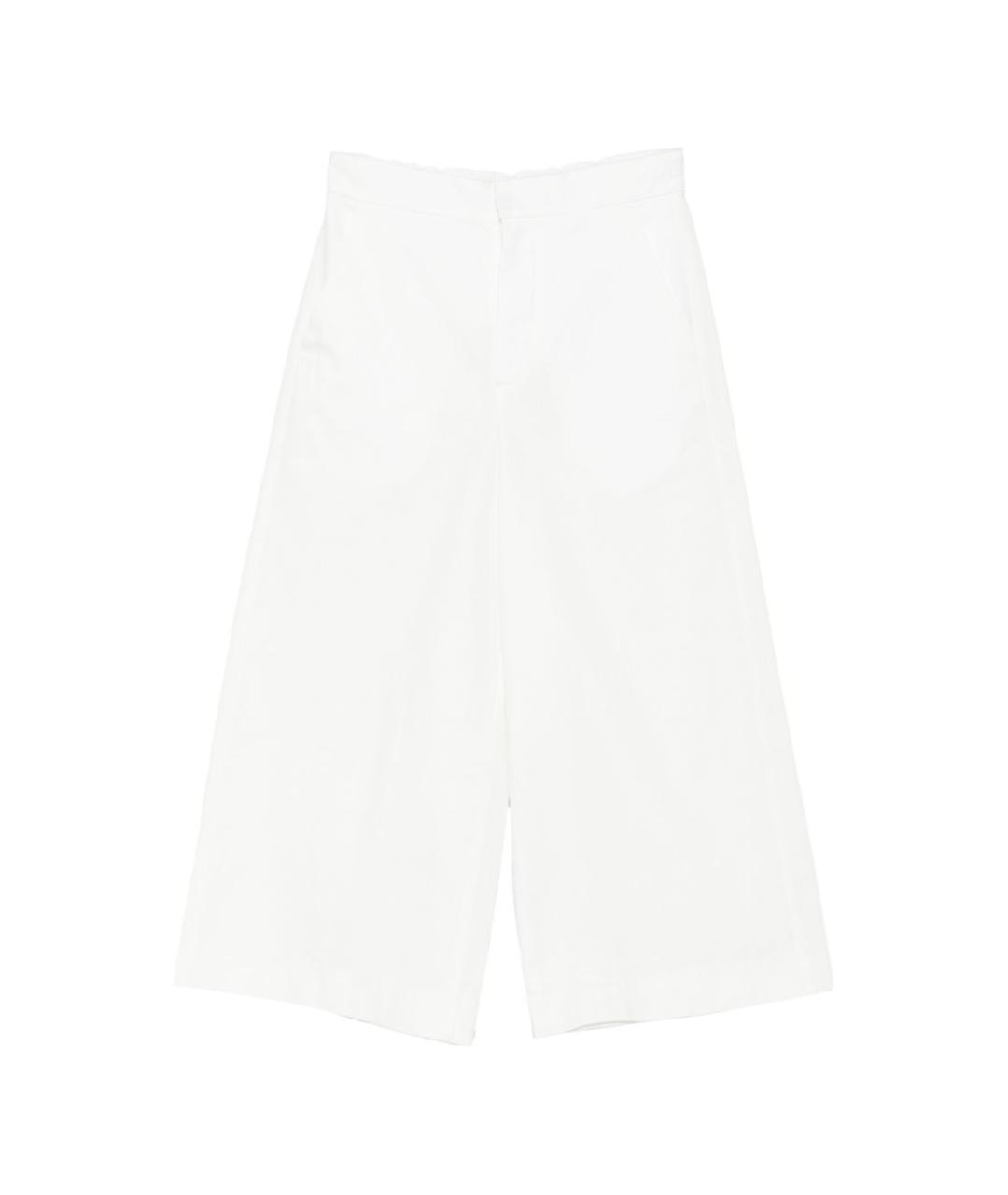 LOEWE Белые хлопковые прямые джинсы, фото 1
