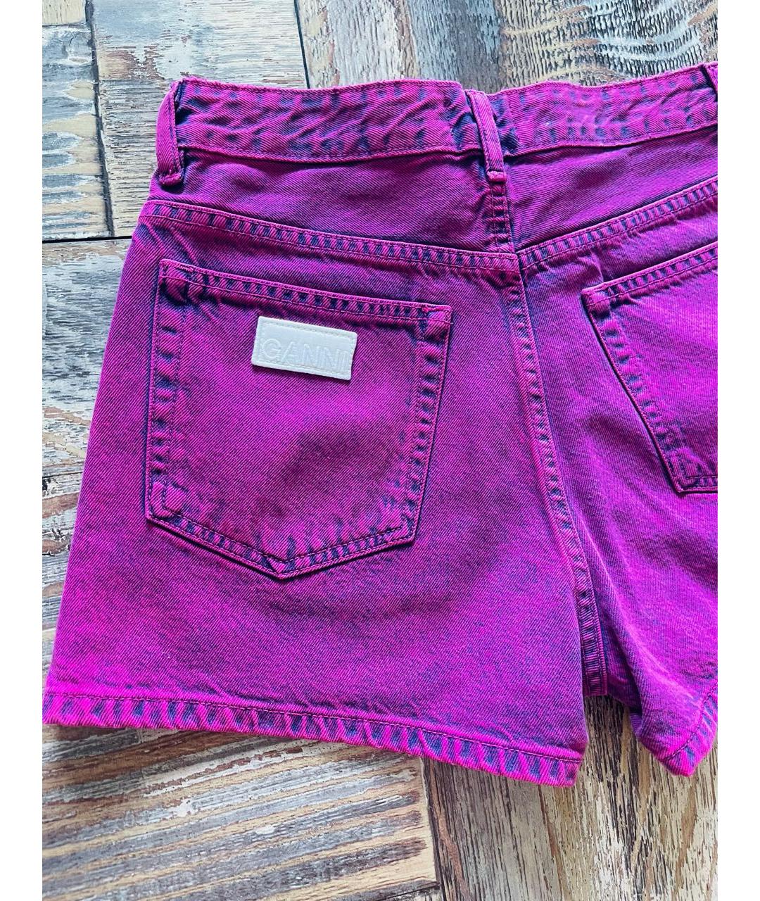 GANNI Фиолетовый деним костюм с брюками, фото 5