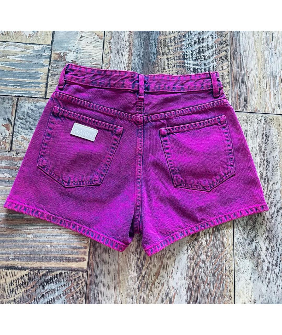 GANNI Фиолетовый деним костюм с брюками, фото 4