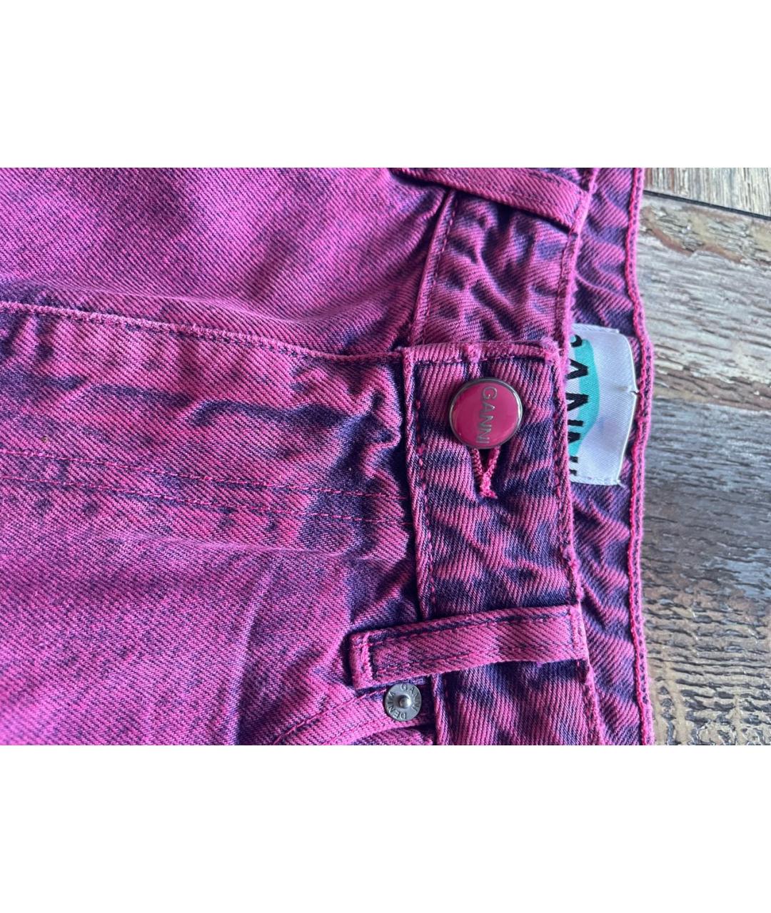 GANNI Фиолетовый деним костюм с брюками, фото 3