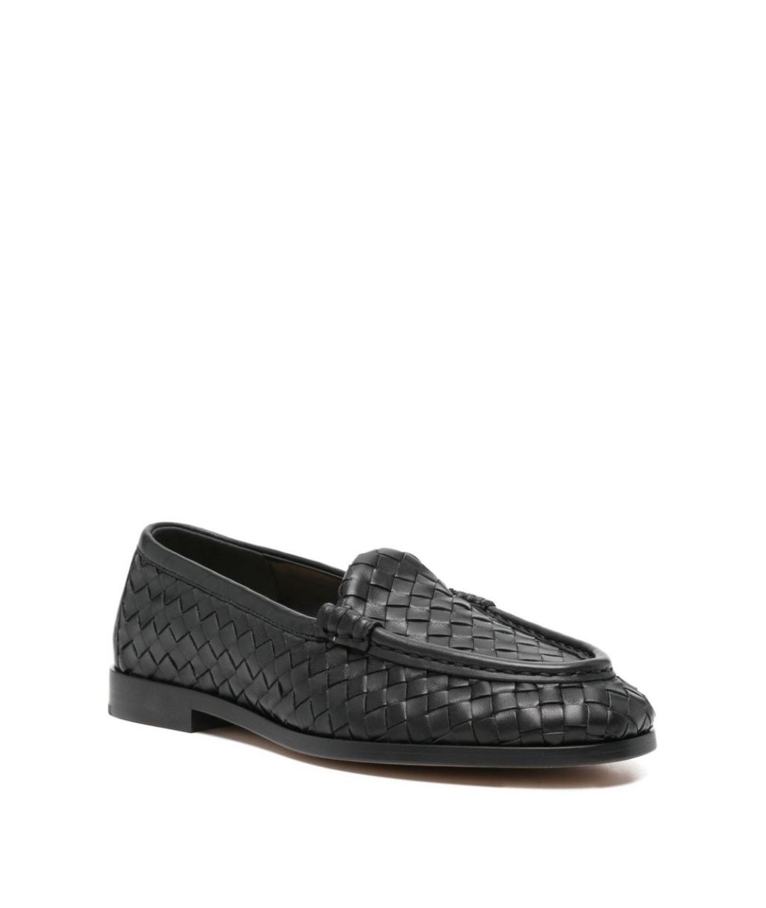 BOTTEGA VENETA Черные кожаные лоферы, фото 4