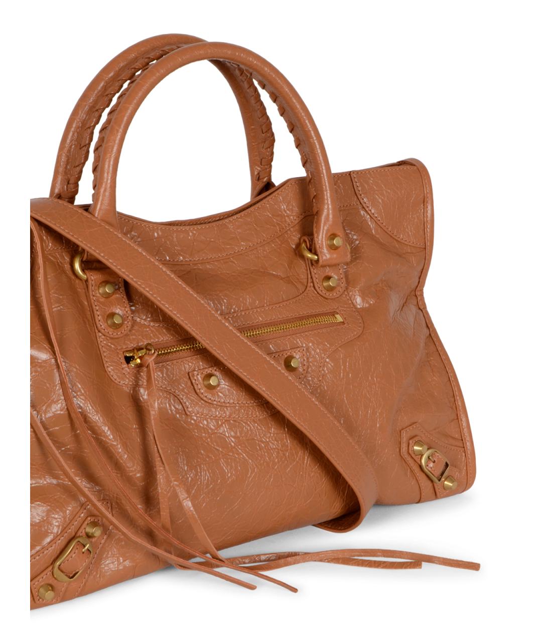 BALENCIAGA Коричневая сумка тоут, фото 4