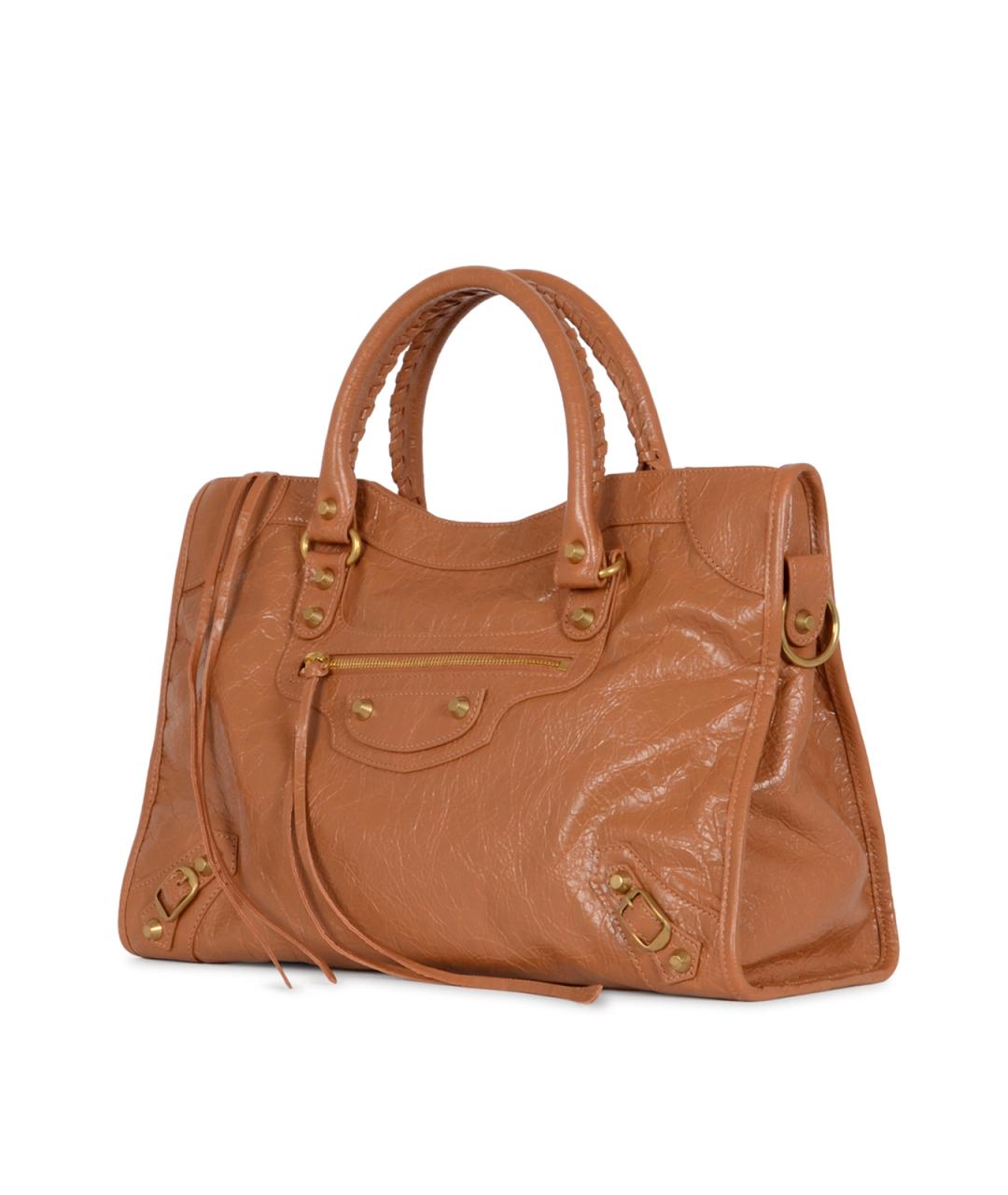 BALENCIAGA Коричневая сумка тоут, фото 2