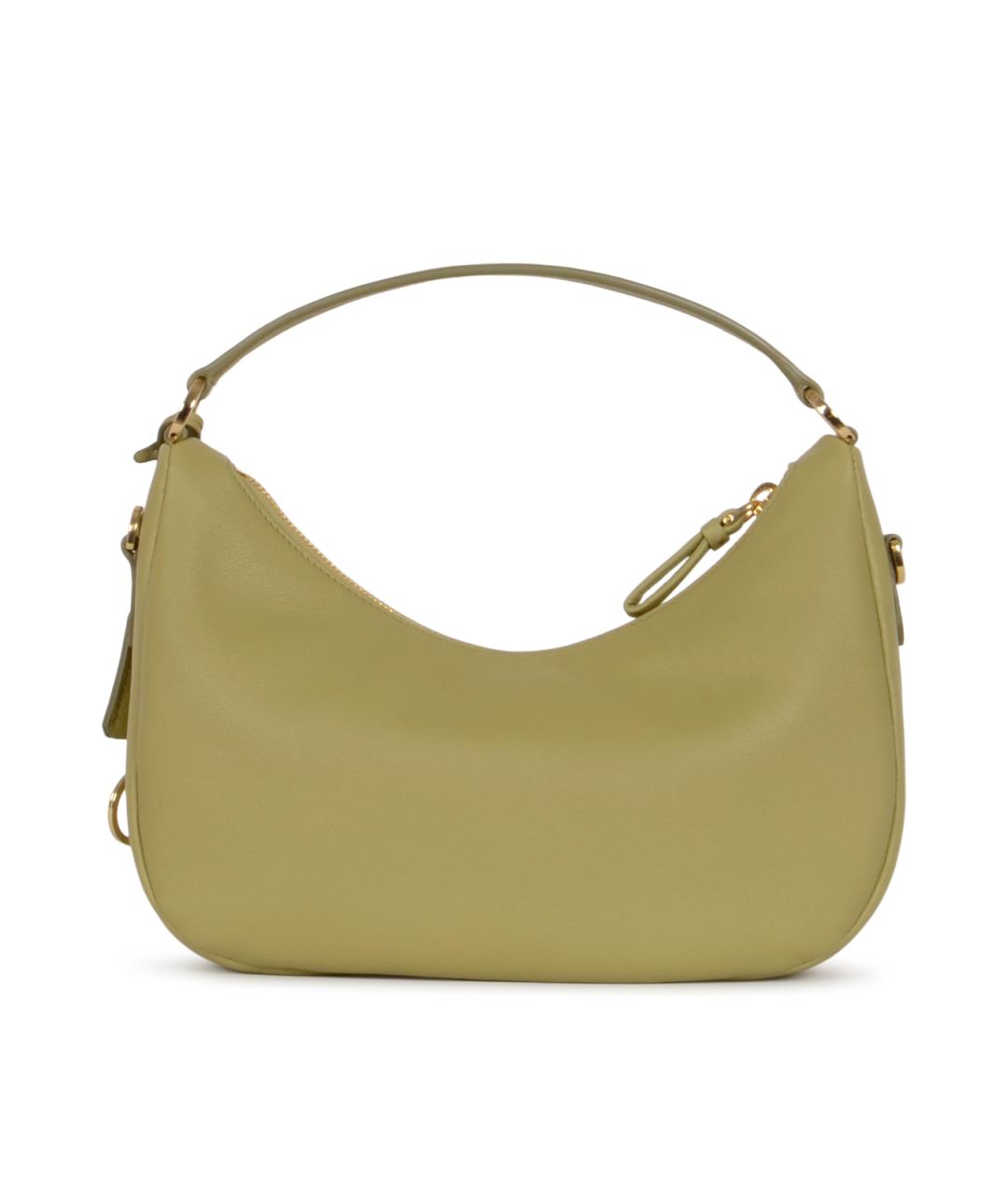 PRADA Зеленая кожаная сумка с короткими ручками, фото 3