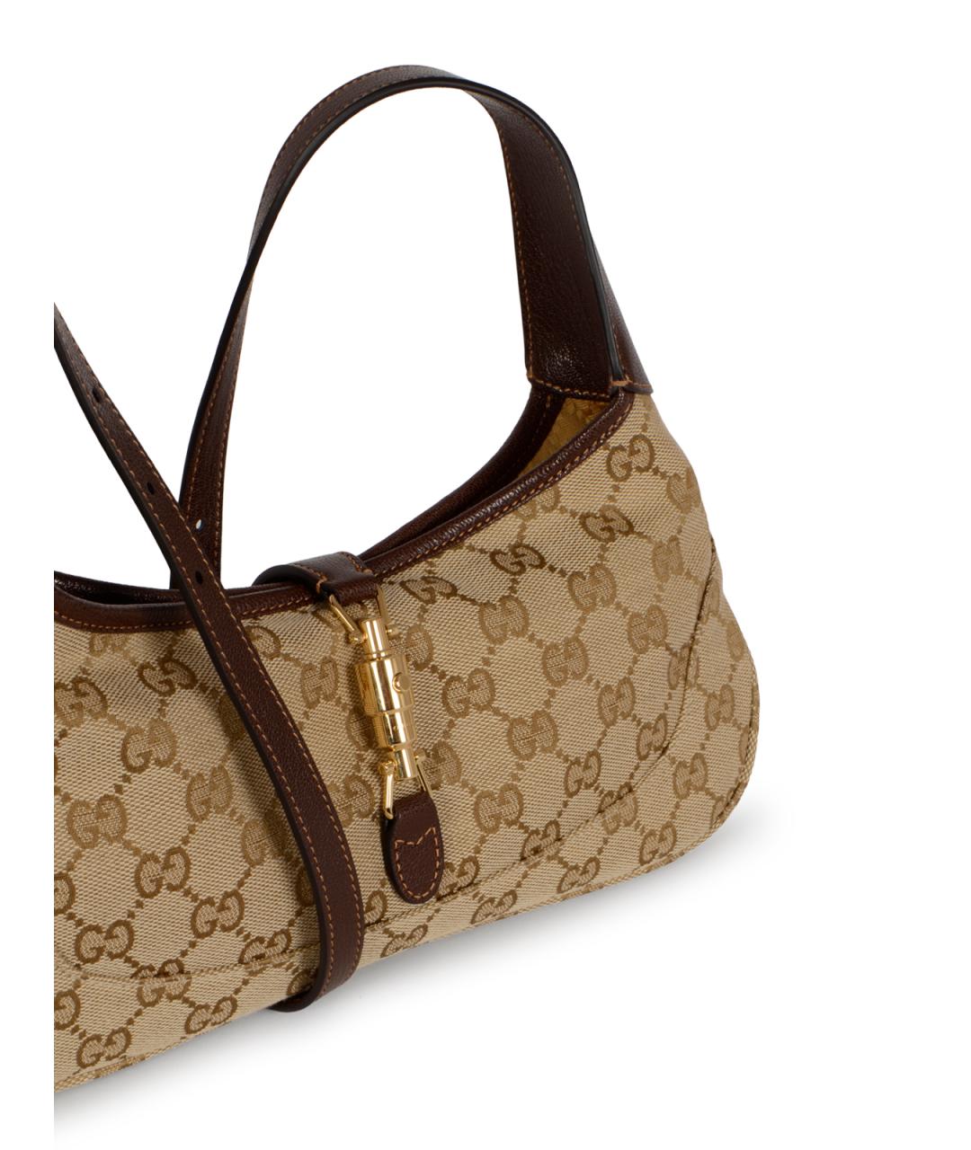 GUCCI Бежевая синтетическая сумка через плечо, фото 5