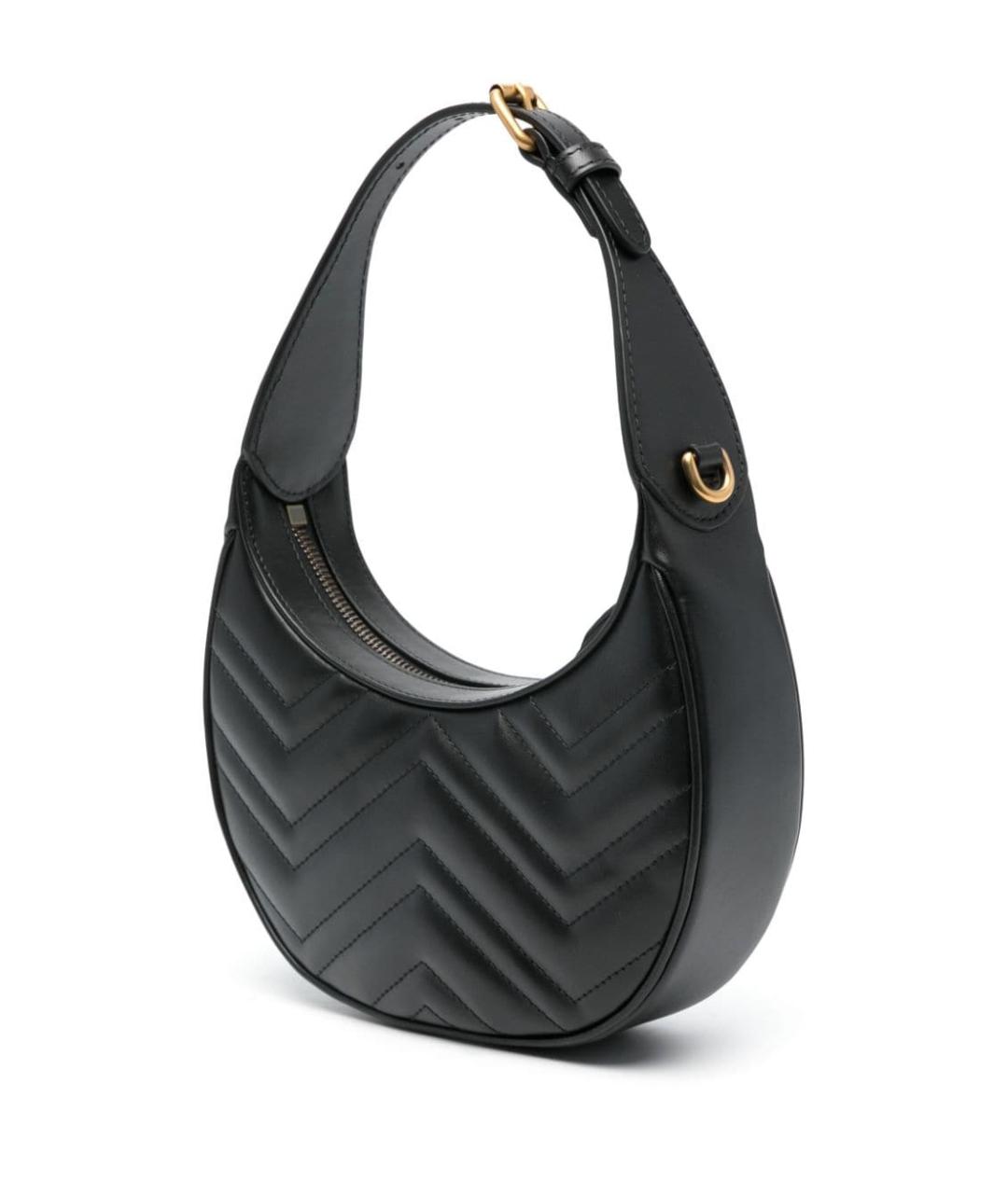 GUCCI Черная кожаная сумка тоут, фото 4