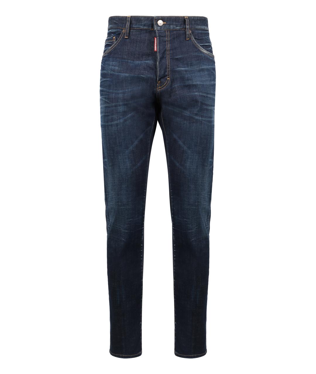 DSQUARED2 Синие хлопковые джинсы скинни, фото 1