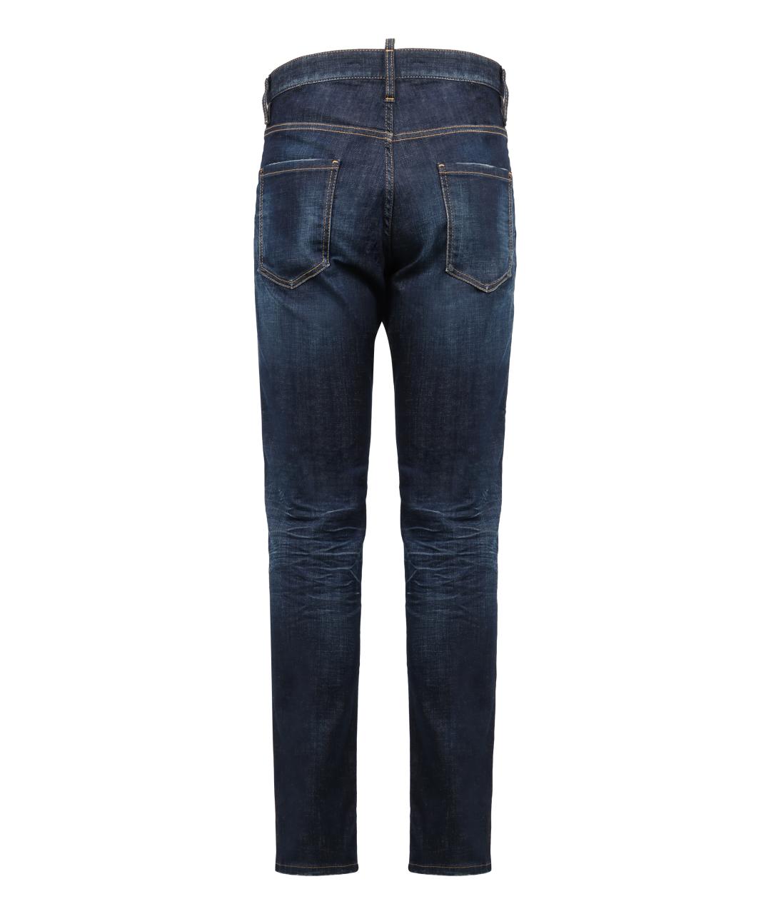 DSQUARED2 Синие хлопковые джинсы скинни, фото 2