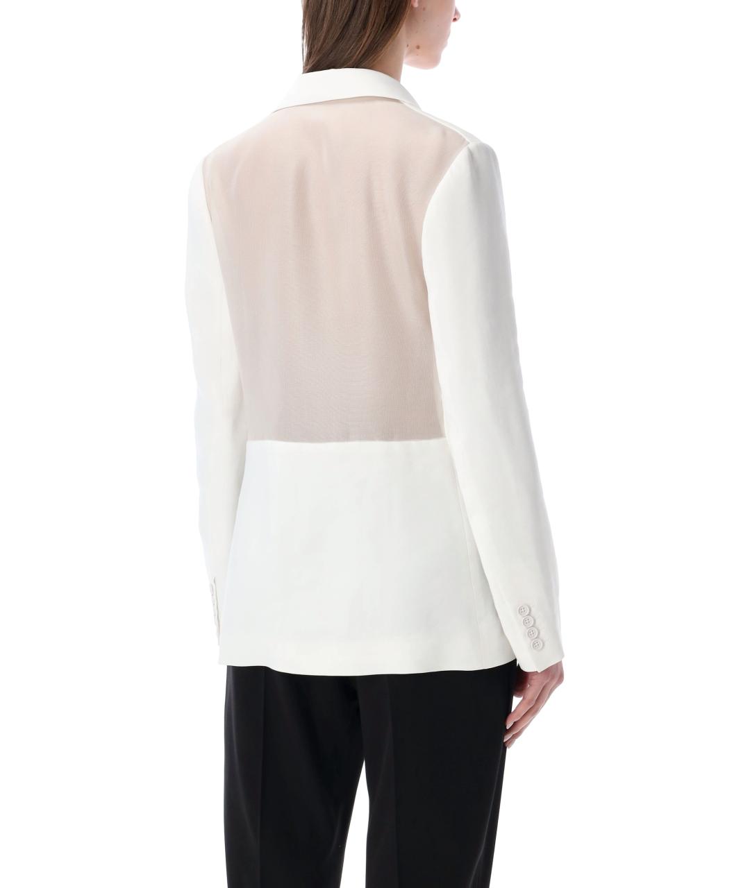 RALPH LAUREN Белый вискозный жакет/пиджак, фото 2