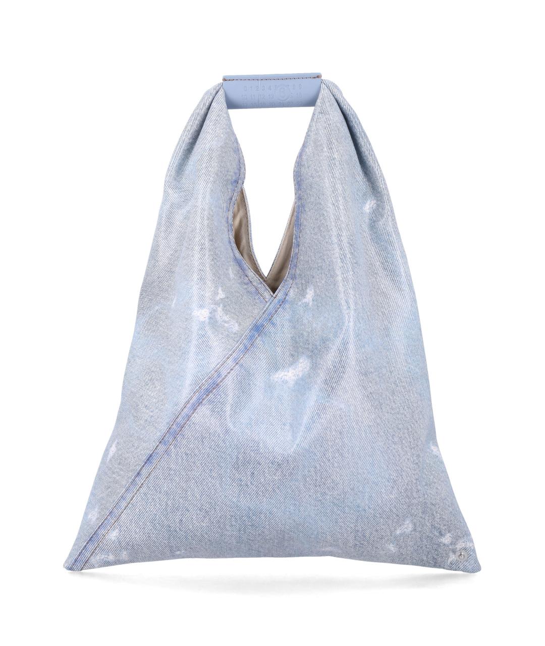 MM6 MAISON MARGIELA Голубая сумка с короткими ручками, фото 1