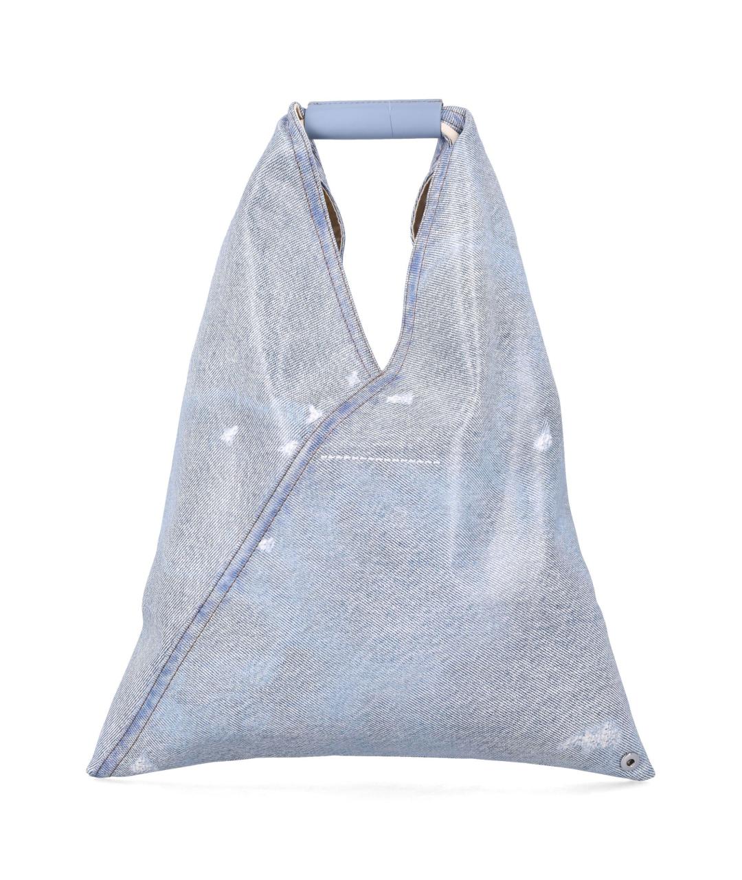 MM6 MAISON MARGIELA Голубая сумка с короткими ручками, фото 3