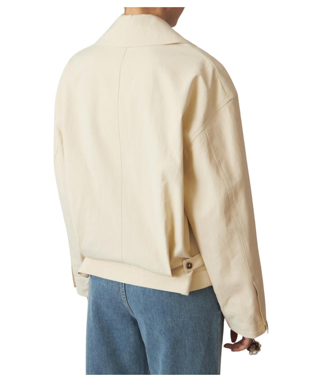 LOULOU STUDIO Белая хлопковая куртка, фото 4