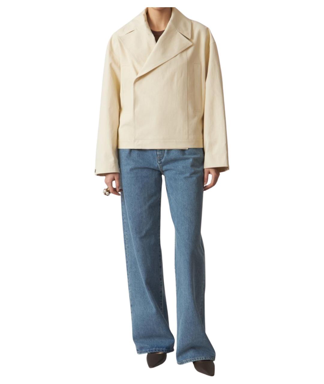 LOULOU STUDIO Белая хлопковая куртка, фото 2