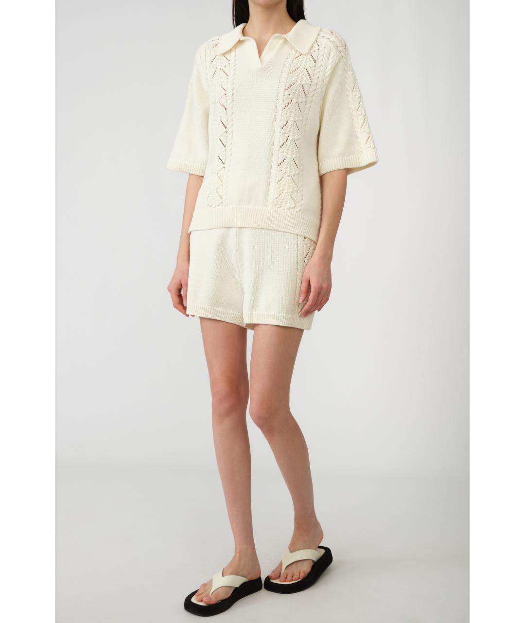 LOULOU STUDIO Бежевая хлопковая футболка, фото 2